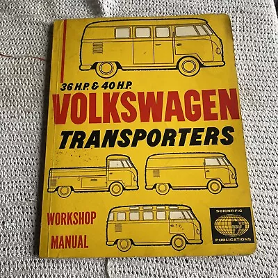Volkswagen Split Screen Type 2 Kombi Bus Workshop Manual 1965.  • $90