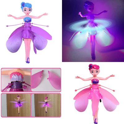Flying Fairy Princess Dolls Infrared Induction Control Toy Girls Magic Xmas Gift • £6.99