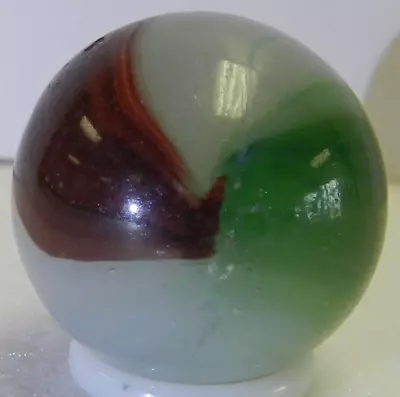 #17566m Vintage Akro Agate Oxblood Shooter Marble .88 Inches • $17.99