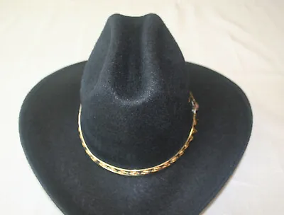 Cowboy Hat Youth Age 3 To 6 Black Felt Western Cowboy Hat Brand New SMALL • $19.99