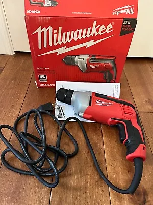 Milwaukee 8 Amp 3/8 In. Corded Keyless Drill 0240-20 New • $79.95