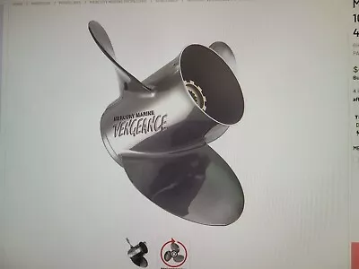 Mercury Vengeance Propeller Stainless Steel 14 X 10P #17310A46 New In Box • $429