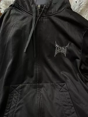 TAPOUT MMA Full Zip Black Hoodie Pullover Jacket Size XL • $41.09