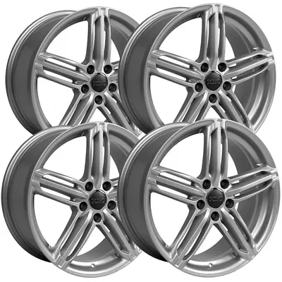 (Set Of 4) OE Wheels AU12 18x8 5x112 +35mm Silver Wheels Rims 18  Inch • $595.96