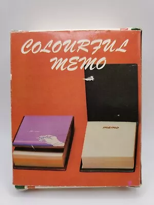 Vintage 1970's Colourful Memo Pad Book Stationary Hong Kong No 3301-2 New In Box • $18.99