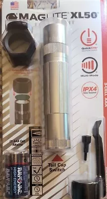 Maglite® Xl50® 3-Cell Aaa Led Flashlight Blister Pack XL50 Silver • $58