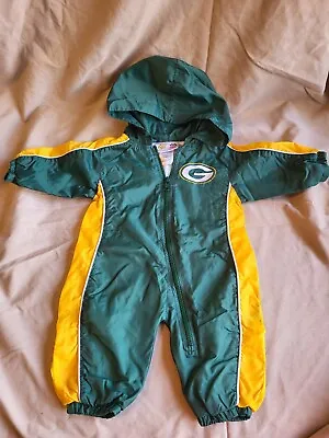 NFL Green Bay Packers Vintage Windsuit Infant 6-9 Months • $14.99