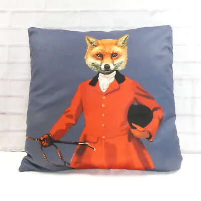 Steampunk Fox Cushion Cover Animal Country Style Nordic Scion Vintage18  Gift   • £9.99