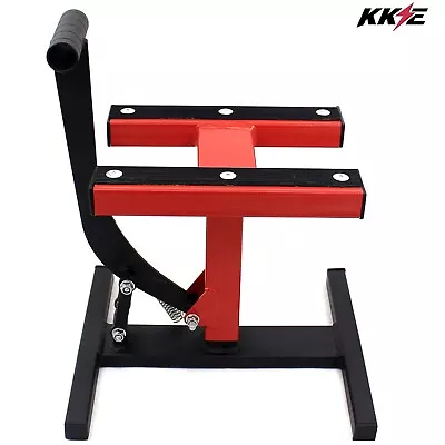 KKE 300KG 660LB MX Motorcycle Adjustable Lifts Hoist Stand Universal Fit Red • $59.99