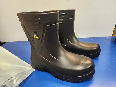 Bullfrog Pro II Rubber Boot Slip Resistant Plastic EVA/Rubber Men's 11 Black  • $24.99