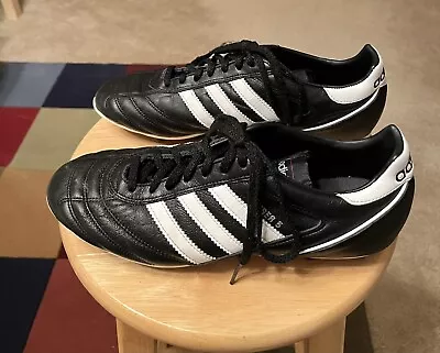 Adidas Kaiser 5 Black/White Mens US10/UK9.5 Germany Leather Soccer Cleats Shoes • $119.90