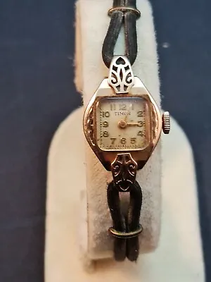 9ct.9K Antique Solid Gold Watch TIMOR - HANDLEY Swiss Made 17 Jewels  Working • $245
