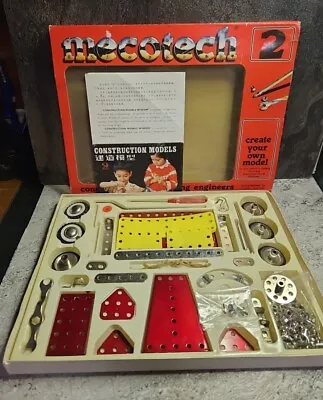 Vintage Mecotech 2 Construction Set For Young Engineers Bayco Meccano. Rare. • $65