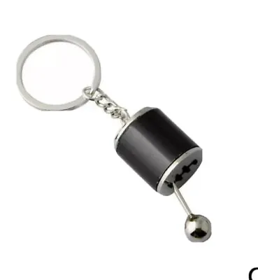 £4.29 • Buy Gearshift Keychain 6-Speed Tuning Parts Gearbox Key Chain Keyring Fob In Black