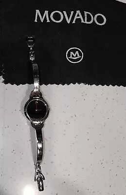 Movado 81 A1 1846 Women's Kara Black Quartz Watch Good Used Condition  • $70