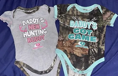 Mossy Oak Infant Clothing 2pc Sz 3-6 Months Girls Boys Babies Pink Teal • $12