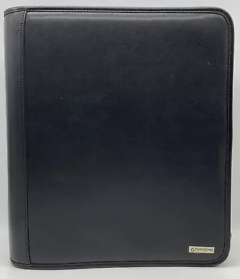 Franklin Covey Black Binder 7 Ring Zip Closure 12.5 X 10.75” Planner Pockets • $29.99