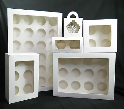 Cupcake Box 1 Hole 2 Hole 4 Hole 6 Hole 12 Hole 24 Hole And Mini 12 24  Window  • $58