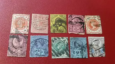 Stamps UK:Queen Victoria 50 Yrs Regency Anniversary 1887-1892 • $1.86