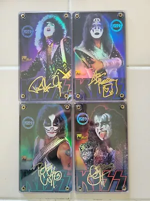 Kiss  Complete Set  24 K Gold Signature Collectible Cards Htf Limited To 5000 • $120