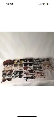 LOT OF 25 Vintage Sunglasses Eyeglasses Frames For Parts Armani Carrera RL PIAVE • $10