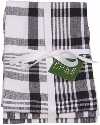 Now Designs Jumbo Pure Kitchen Towel Set Of 3 Black • $25.05