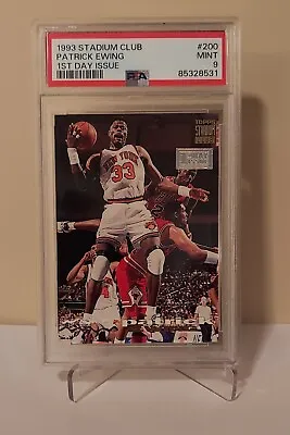Michael Jordan (background) - 1st Day Issue - POP 8 - 1993 Stadium Club - PSA 9 • $105