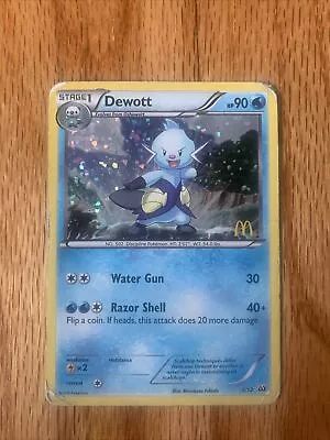 Pokémon  Card Dewott Black And White 5/12 McDonalds Holo HP • $4.99