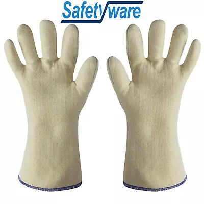 SafetyWare Meta-Aramid High Heat Resistant BBQ Tig Mig Welding Gloves Fire Proof • $25.99