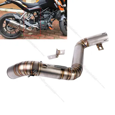 Mid Exhaust Link Pipe 51 Modified Motorcycle Exhaust For Duke 390 200 2012-2016 • $72