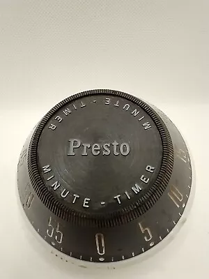 Vintage Mid-Century Presto 60 Minute Cook Timer Loud Ring *Tested & Working* • $17.99