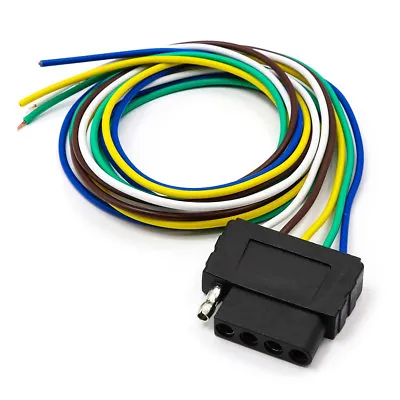 $12.89 • Buy 36  Car Trailers Signal Light Wiring Harness Wire 5-Pins Adapter Wire Connector