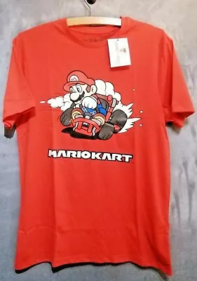 Mens Mario Kart Primark Red Short Sleeve T-Shirt Small 36 Chest New • £9.99