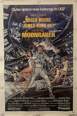 JAMES BOND 007 MOONRAKER Original One Sheet Movie Poster - 1979 • $275