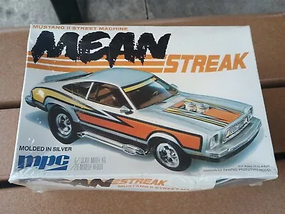 Vintage MPC 1/25 1978 MEAN STREAK Mustang Model Kit 1-0728 SEALED! • $21.50