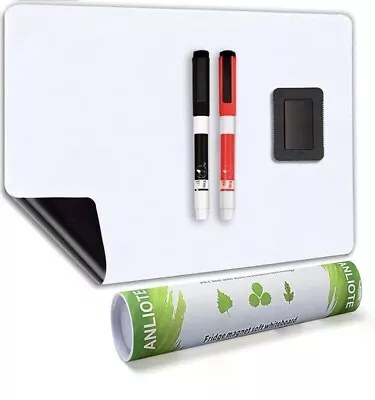 Magnetic Fridge Whiteboard Dry Erase Magnet Memo Board Kitchen Notice Planner  • £7