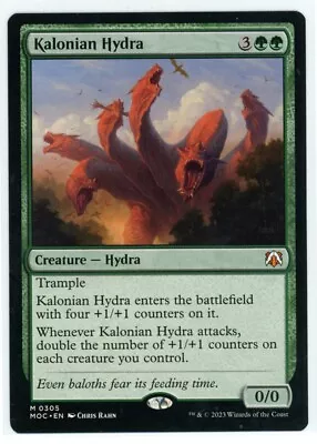MTG Commander March Of The Machine Kalonian Hydra 0305 Mythic Rare LP Light Play • $0.99