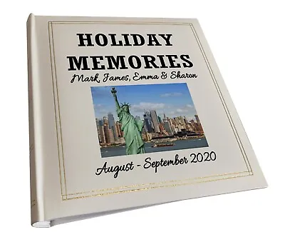 Large Photo Album Holiday Travel Adventure Album Personalised New York USA. • £32.99