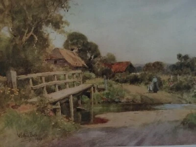 £4.50 • Buy Antique Print 1909 Blashford Near Ringwood Hampshire From Painting Wilfrid Ball