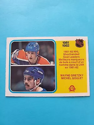 1982-83 O-Pee-Chee #237 Wayne Gretzky / Michel Goulet • $5.99