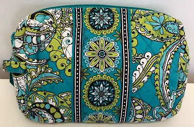 Vera Bradley Peacock Small Zip Quilted Cosmetic Bag GUC • $8.49