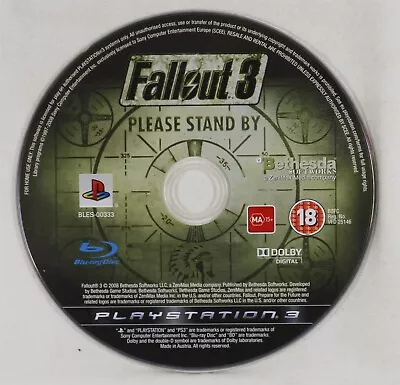 Fallout 3 PS3 Playstation 3 Disc Only • $7.99