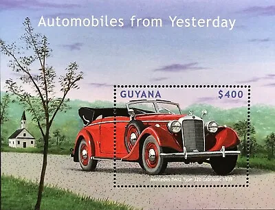 Guyana Mercedes Benz Cabriolet S/s 2000 Mnh Type 320 1939 Vintage Cars Stamps • $3.99