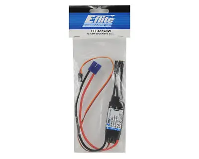 Eflite E-flite 40 AMP Brushless ESC Electronic Speed Control EFLA1140W T-28 P51 • $33.95