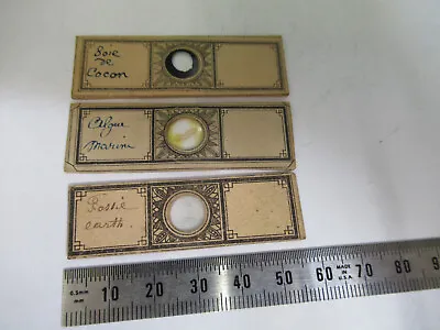 Antique Victorian Prepared Slide Lot London Microscope Part As Pictured 12-dtfd2 • $39