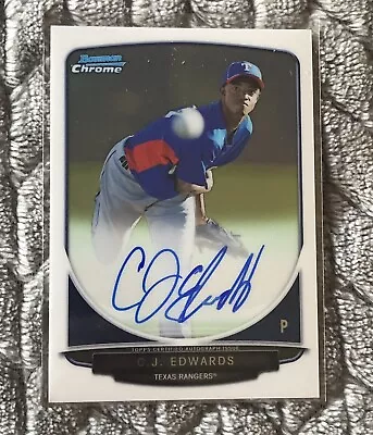 C.J. EDWARDS 2013 Bowman Chrome Prospect Auto/Autograph #BCP-CE A10 • $4.80