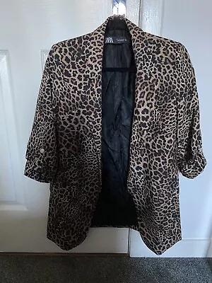 Zara Leopard Print Blazer Size Small  • £20