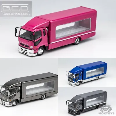 GCD 1:64 Mitsubishi Fuso Fighter Mk2 FK 2017 Outriggers Raised Truck Model Car • $55.23