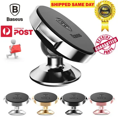 BASEUS 360 Degree Rotating Cell Phone Holder Car Magnetic Mount Stand Universal  • $14.95