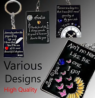 Personalised Gifts For Her Him Mum Auntie Sister Brother Dad Son Keyring Present • £6.55